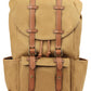 Club Room Mens Canvas Faux Trim Backpack