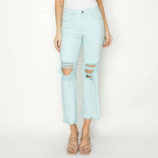 Risen - Distressed Straight Leg Jean