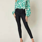 Double Take - Full Size Printed Ruffle Trim Balloon Sleeve Shirt