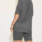 Basic Bae - V-neck T-shirt & Shorts Set
