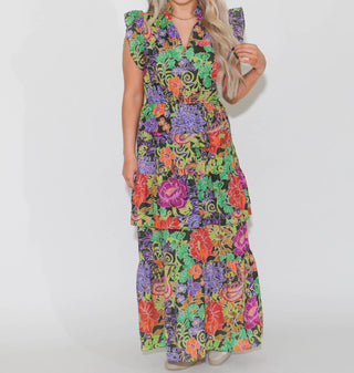 Thml - Floral Tiered Maxi Dress