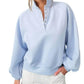 Papermoon - Piper Snap Button Collared Pullover Sweatshirt