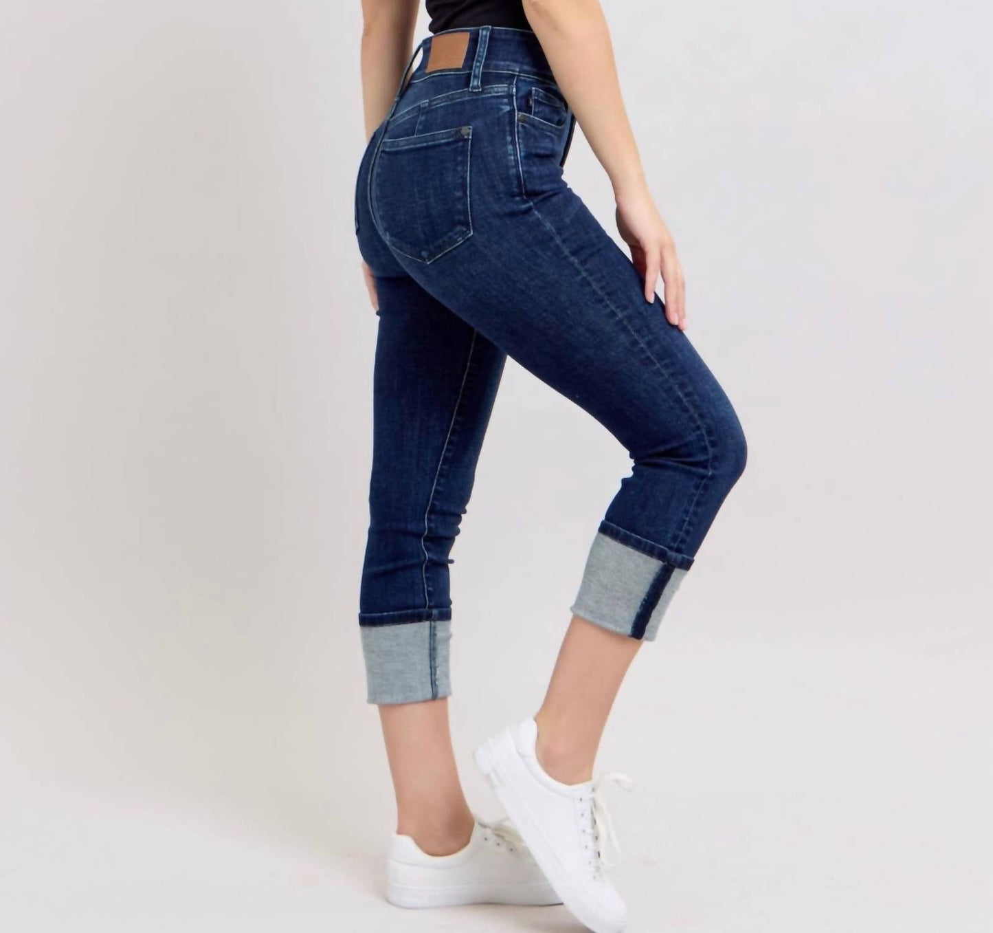 Judy Blue - High Waist Double Band Capri Jeans