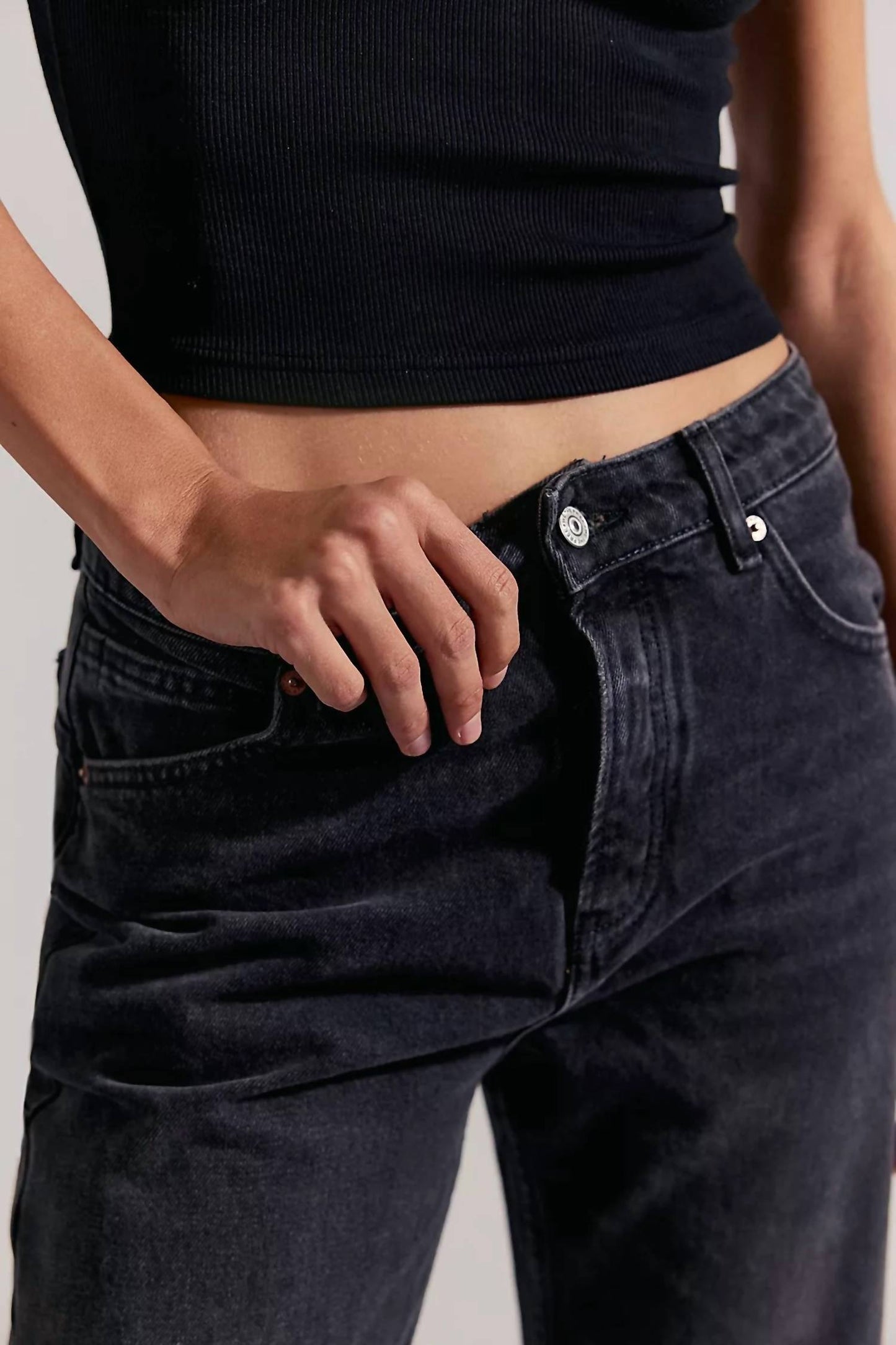 Free People - Deep Trance Dropped Boyfriend Jeans