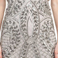 Adrianna Papell - Sleeveless Embellished Zipper Back Mesh Dress