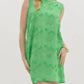 Entro - Sleeveless Floral Appliqué Mini Dress