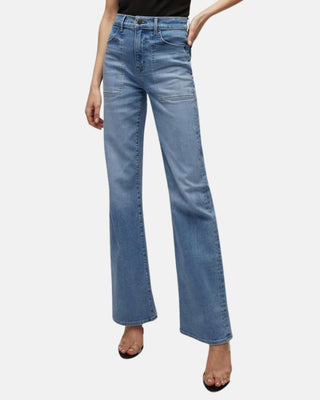 Veronica Beard - Crosbie Wide Leg Jean With Patch Pockets