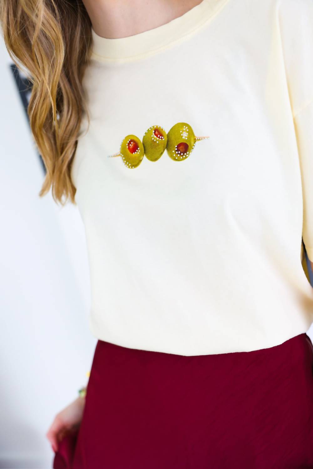 All Us - Olive Cropped tee
