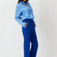 Grey/Ven - Paris Mid-rise Straight Leg Ponte Trousers