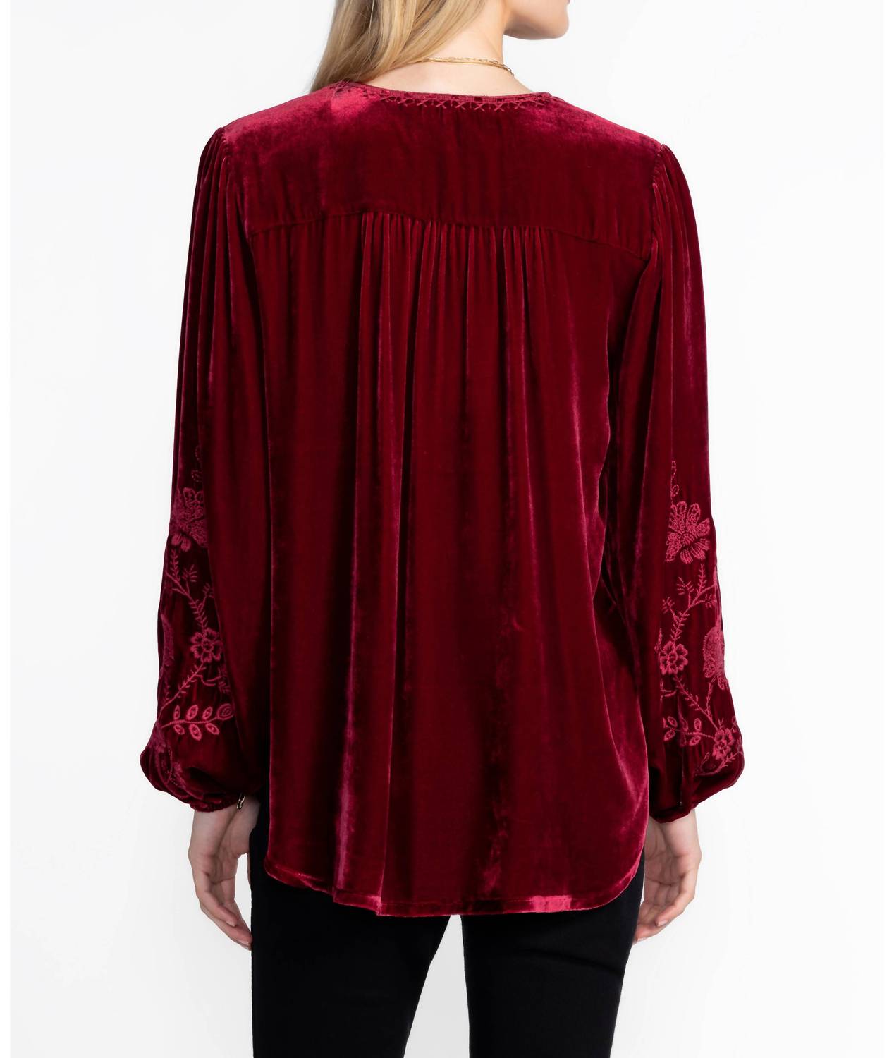 Johnny Was - Nyomi Curved Hem Prairie Blouse
