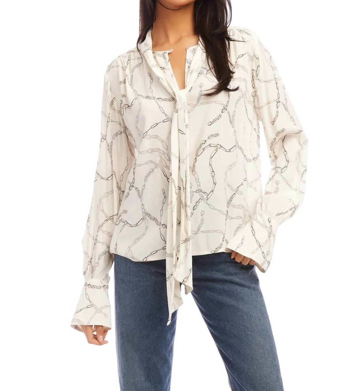 Fifteen Twenty - Tie Neck Blouse