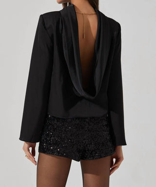 Astr - Bethwyn Satin Cowl Back Top