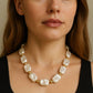 Eklexic - Women's Penn Pearl & Bead Choker Necklace
