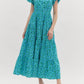 Entro - Floral puff sleeves Maxi Dress