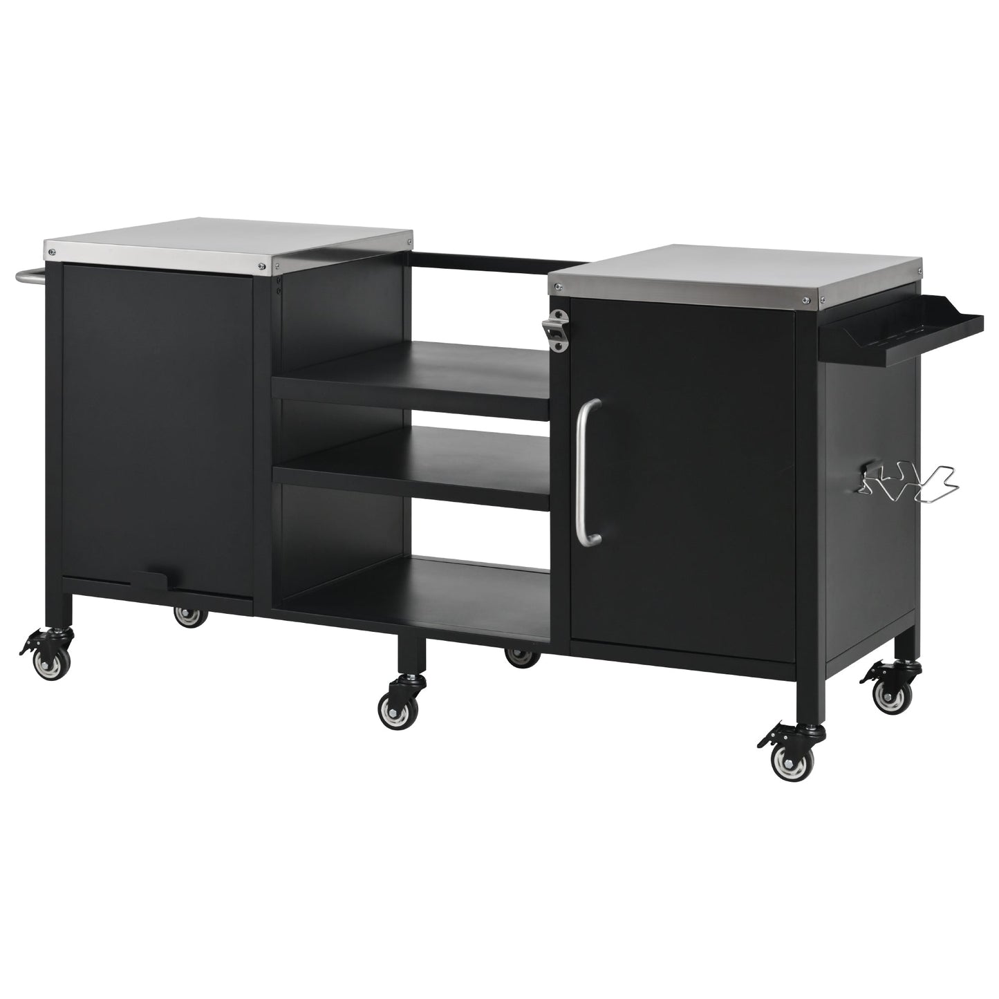 K&K 72.4' Large Grill Table for Big Green Egg