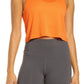 Outdoor Voices Fast Track Crop Tank in Clementine, Size Medium