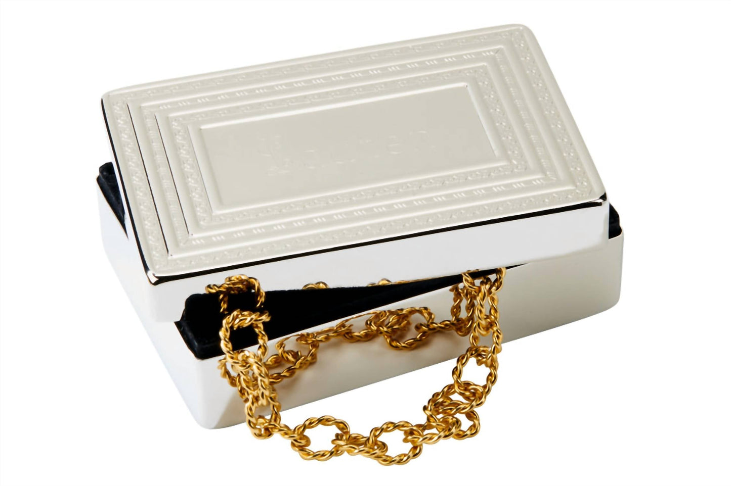 Creative Gifts International - Rectangular Lift Top Jewelry Box - 1.5" X 3" X 4.5"