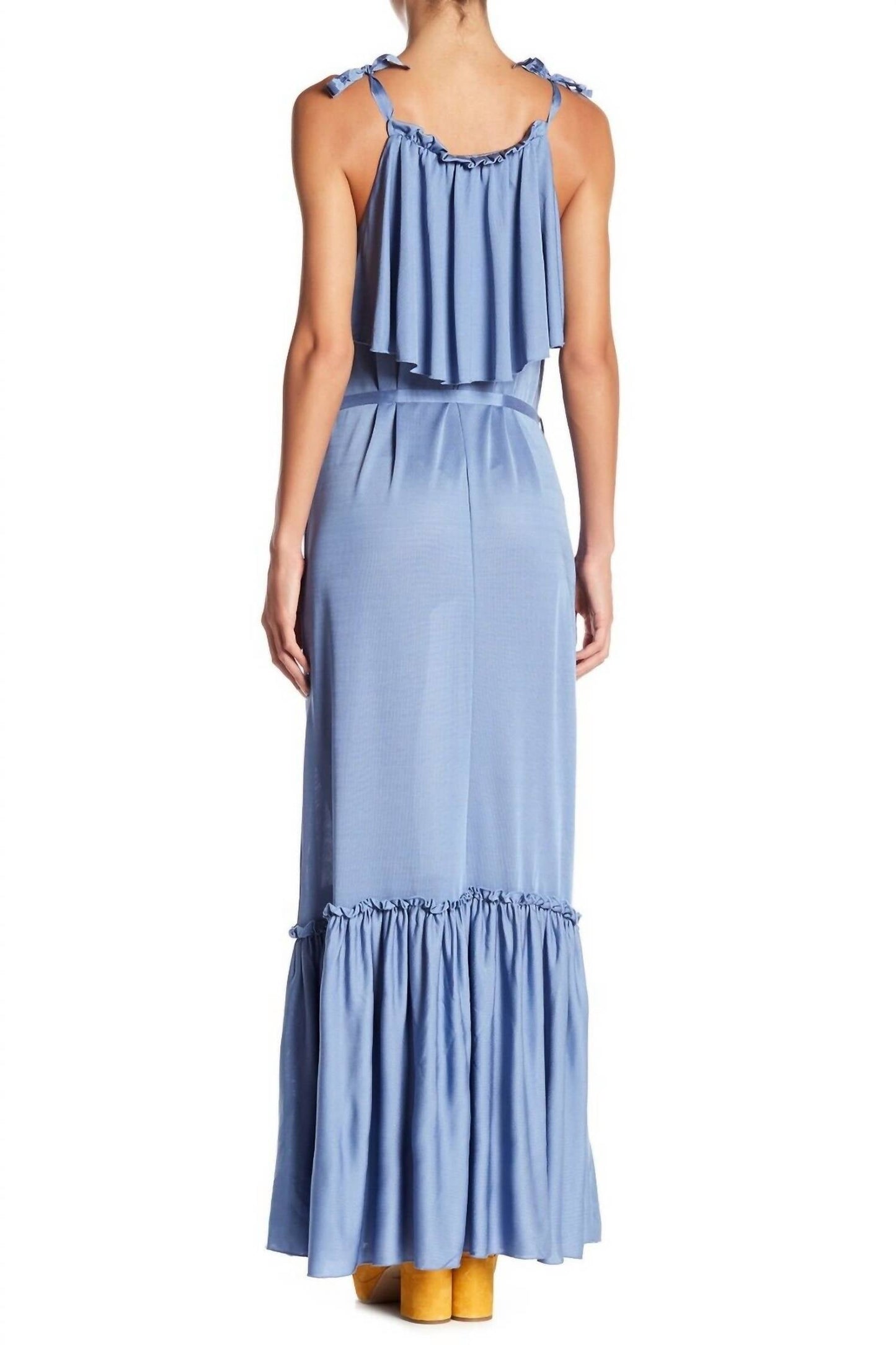Free People - Ruffle Popover Maxi Dress