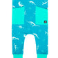 RAGS Apparel Kid's Short Sleeve Hip Pocket Rag Romper Blue Size 12-18M