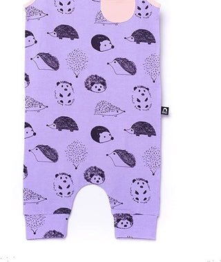 RAGS Apparel Kid's Tank Pocket with Button Capri Rag Romper Purple Size 2T