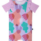 RAGS Apparel Kid's Short Sleeve Short Ruffle Rag Romper Purple Size 6-12M
