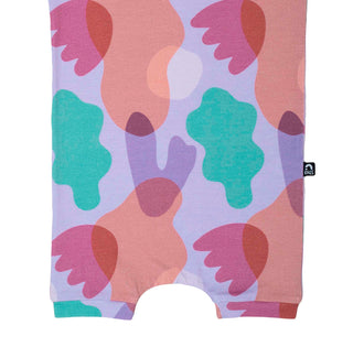 RAGS Apparel Kid's Short Sleeve Short Ruffle Rag Romper Purple Size 6-12M