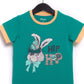 RAGS Apparel Kid's Short Sleeve Ringer Tee Green Size 2T