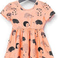 RAGS Apparel Kid's Short Sleeve Swing Dress Pink Size 3 years