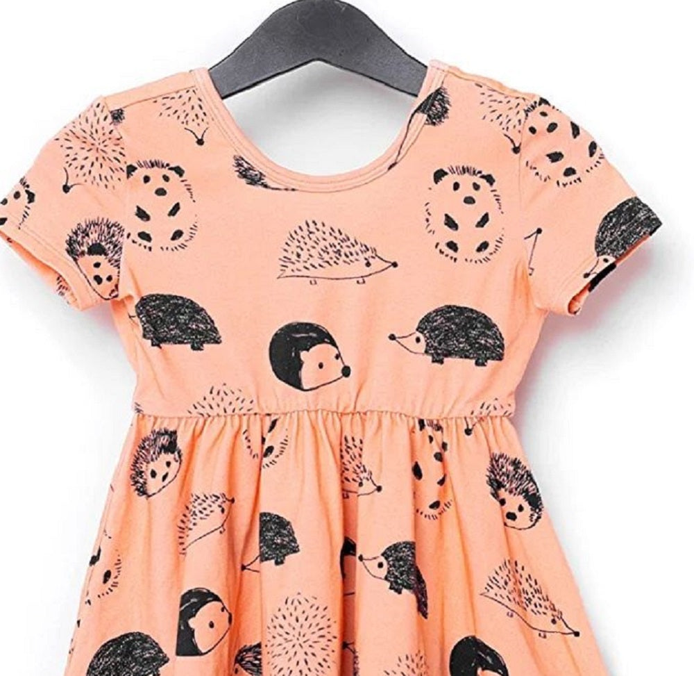 RAGS Apparel Kid's Short Sleeve Swing Dress Pink Size 3 years