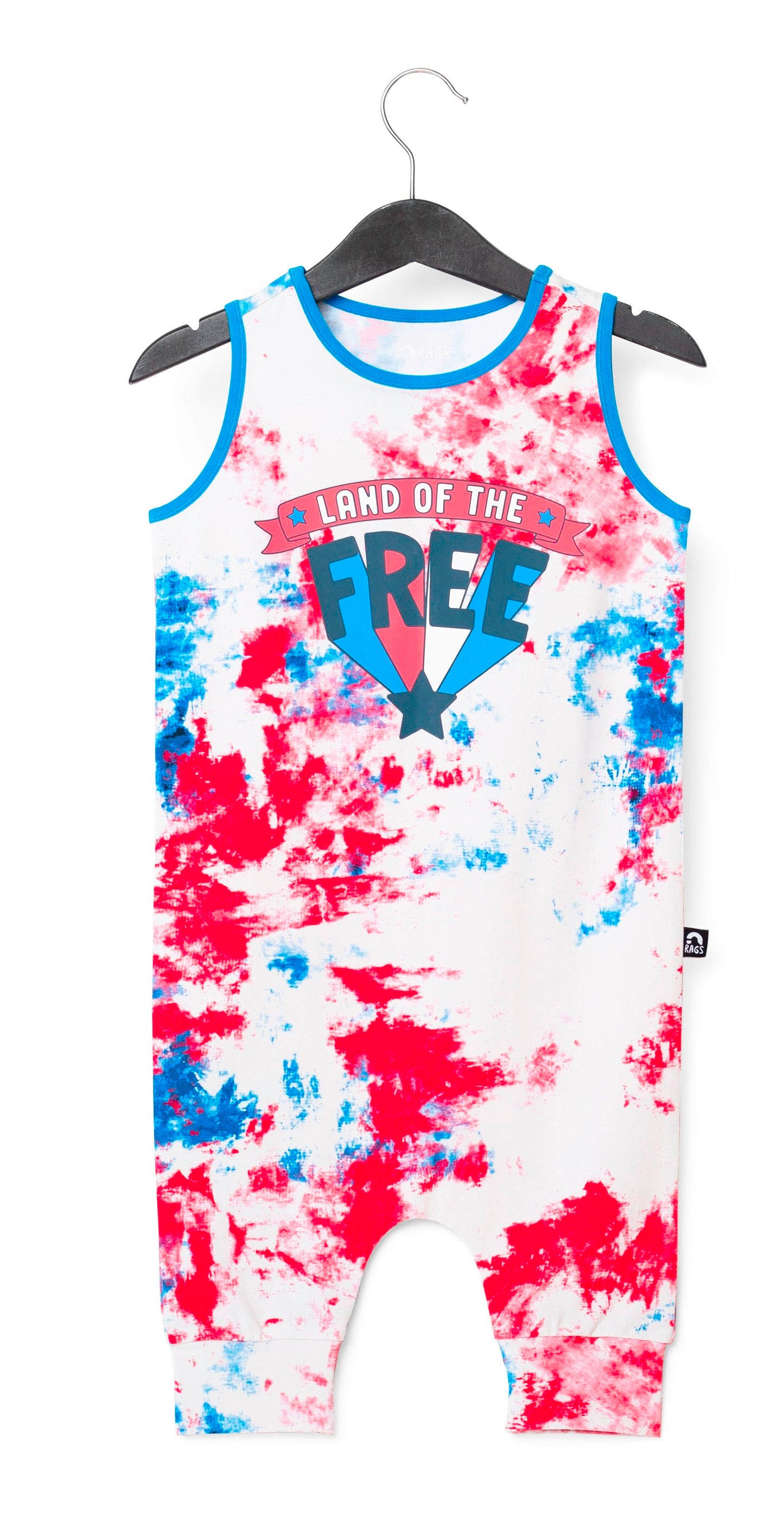 RAGS Apparel Kid's Tank Capri Rag Romper White Size 2T