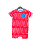 RAGS Apparel Kid's Short Sleeve Short Pocket Rag Romper Red Size 2T