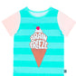 RAGS Apparel Kid's Short Sleeve Short Rag Romper Blue Size 12-18M