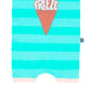 RAGS Apparel Kid's Short Sleeve Short Rag Romper Blue Size 12-18M