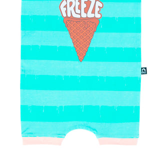 RAGS Apparel Kid's Short Sleeve Short Rag Romper Blue Size 12-18M