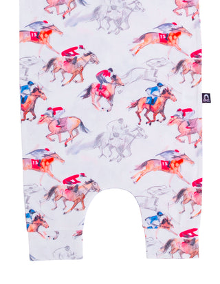 RAGS Apparel Kid's Tank Henley Capri Rag Romper White Size 12-18M