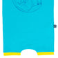 RAGS Apparel Kid's Essentials Retro Short Sleeve Short Rag Romper Blue Size 6-12M