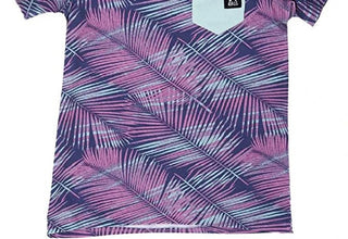 RAGS Apparel Kid's Short Raglan Sleeve Rounded Tee Blue Size 3 years