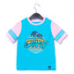 RAGS Apparel Kid's Retro Sleeve Tee Blue Size 2T
