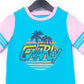 RAGS Apparel Kid's Retro Sleeve Tee Blue Size 2T