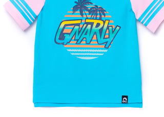 RAGS Apparel Kid's Retro Sleeve Tee Blue Size 2T