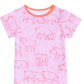 RAGS Apparel Kid's Infant Short Sleeve Short Rag Romper Pink Size 0-3M