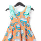 RAGS Apparel Kid's Tank Ruffle Swing Dress Orange Size 2T