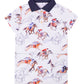 RAGS Apparel Kid's Polo Dress With Pockets White Size 9-10Y