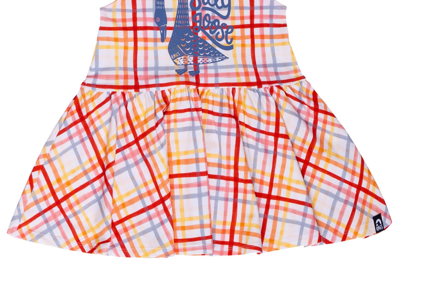 RAGS Apparel Kid's Sleeveless Drop Waist Dress White Size 2T