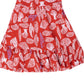 RAGS Apparel Kid's Short Sleeve Button Pocket Tiered Dress Red Size 2T