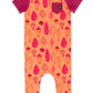 RAGS Apparel Kid's Short Sleeve Pocket Rag Romper Orange Size 12-18M