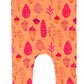 RAGS Apparel Kid's Short Sleeve Pocket Rag Romper Orange Size 12-18M