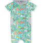 RAGS Apparel Kid's Short Sleeve Hooded Peek Pocket Rag Romper Grey Size 2T