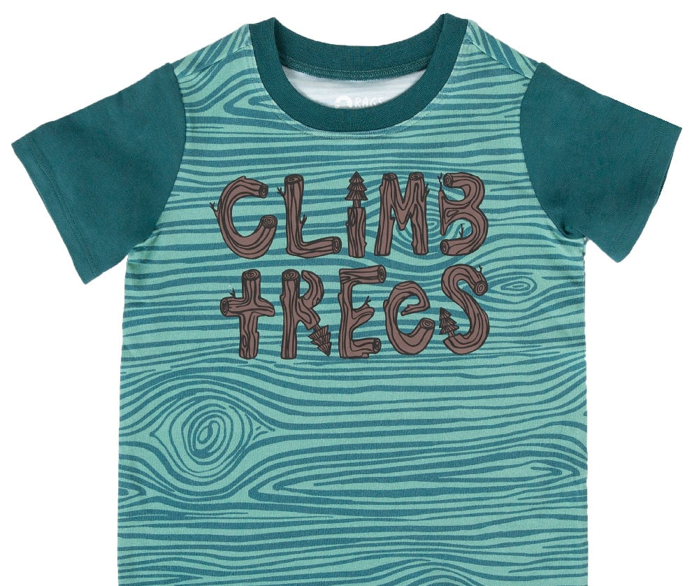 RAGS Apparel Kid's Short Sleeve Rounded Tee Green Size 3 years