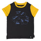 RAGS Apparel Kid's Short Rolled Sleeve Tee Black Size 2T